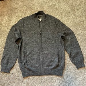 Joseph Abboud Men’s merino wool front-zip sweater